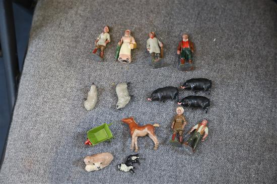 A quantity of Britains farm animals